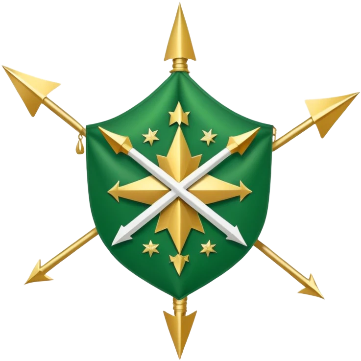 Circassian flag with only arrows and stars

 emoji