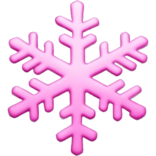 pink snowflake emoji