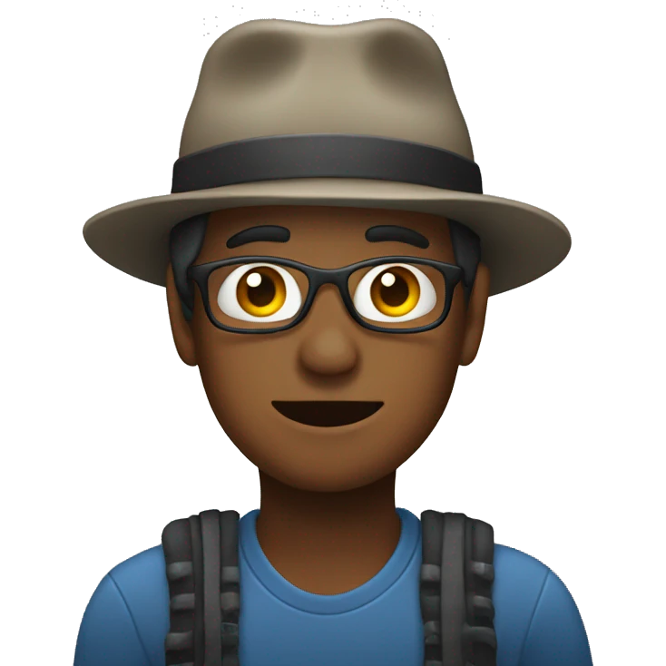 disabled person with a hat emoji