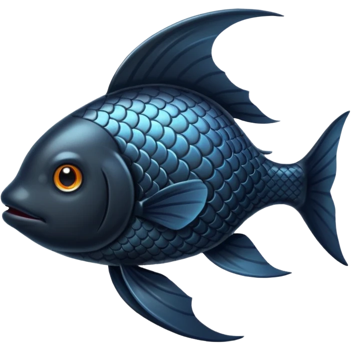 Hero Black Fish emoji