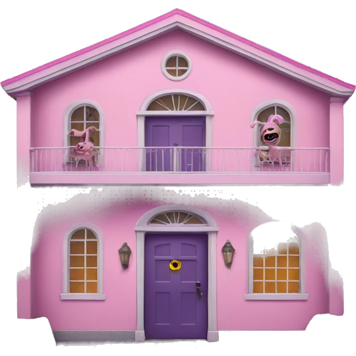 Haunted Barbie manor hotel and garage  emoji
