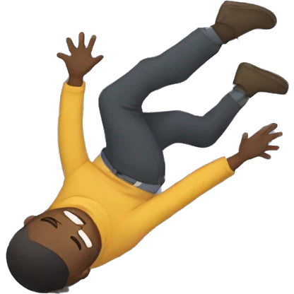 Person falling emoji