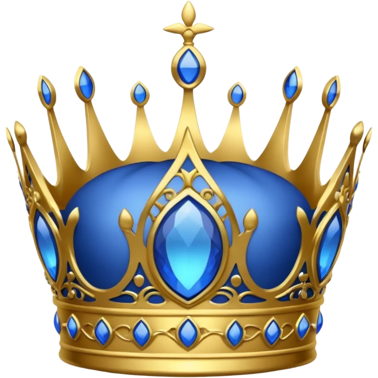 blue crown emoji emoji
