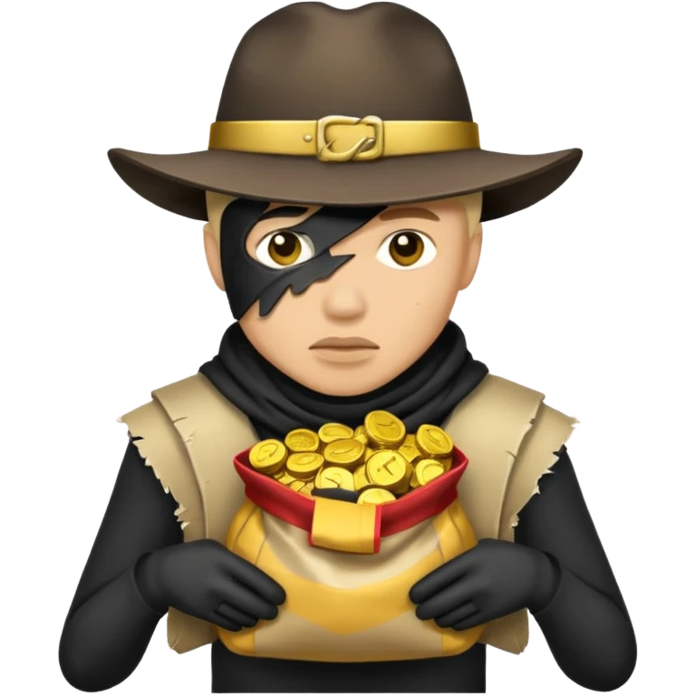 un bandit avec un sac de butin  emoji