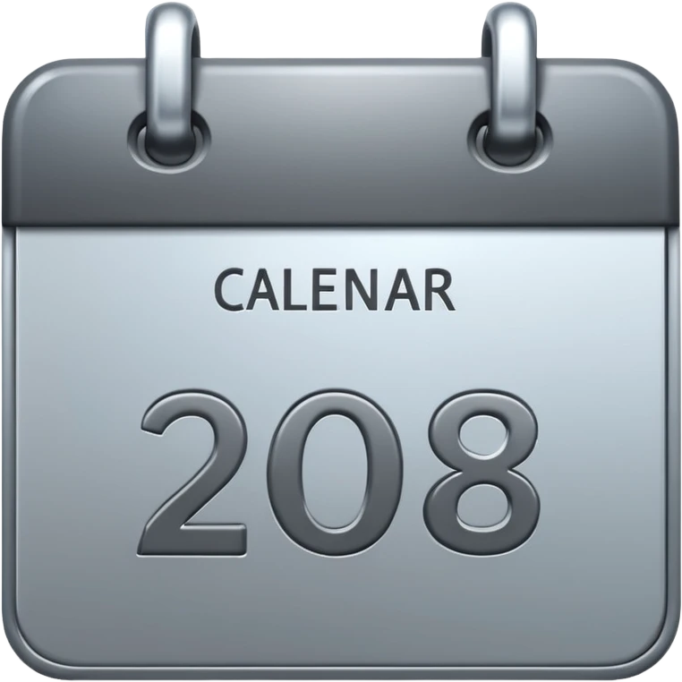 I want to generate a 3d image icon for a calendar emoji
