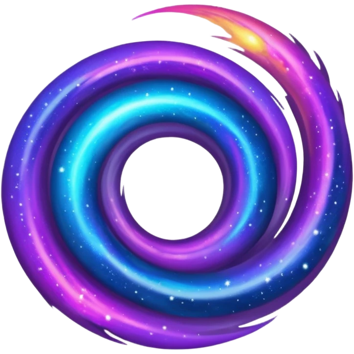 a realistic galaxy emoji
