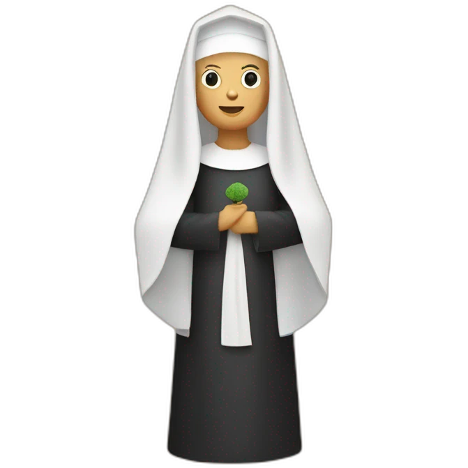 nun chia pet emoji