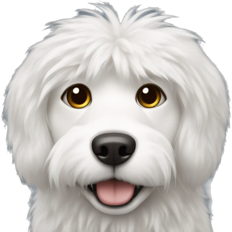 Dog with white fur  emoji