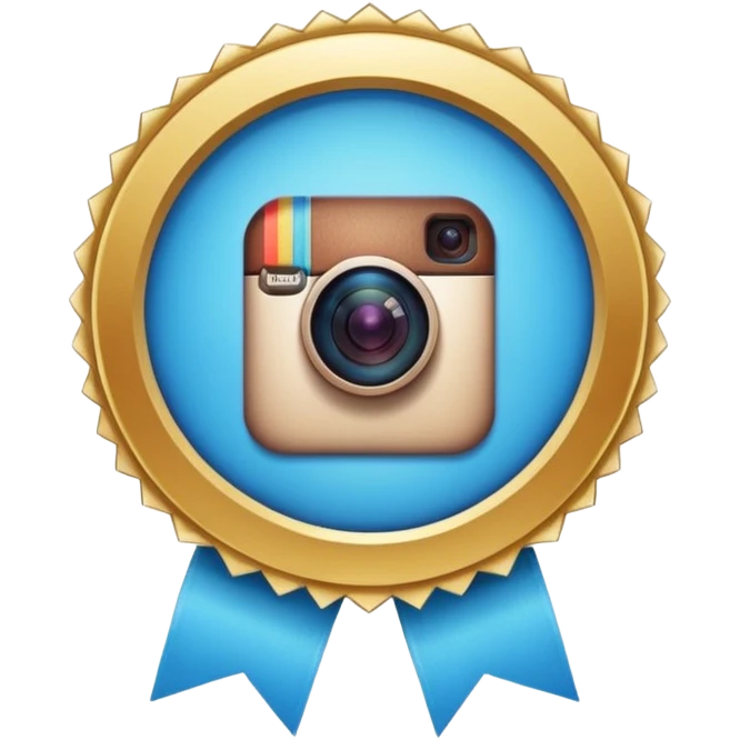 Crée un emojis de bage certificate Instagram emoji