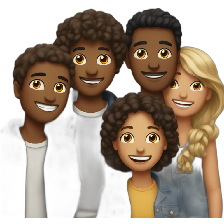 A group of four friends emoji