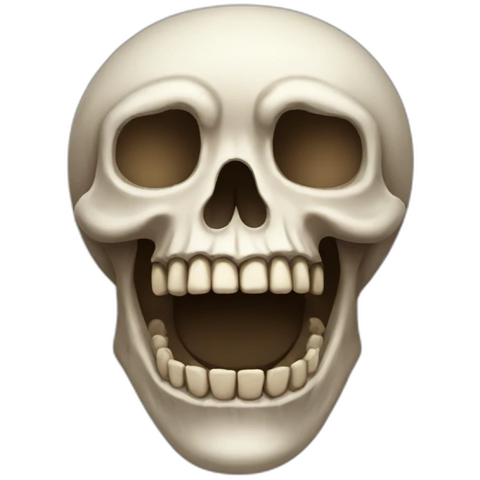 Skull say good bye emoji