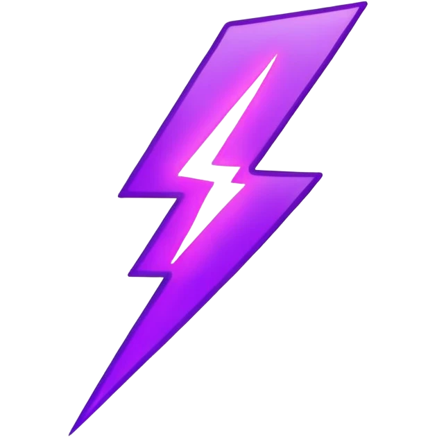 purple Lightning bolt emoji