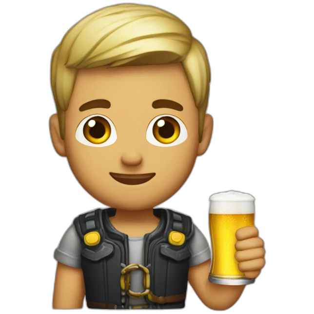 killian mbp drink beer emoji