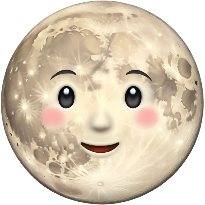 Full moon emoji