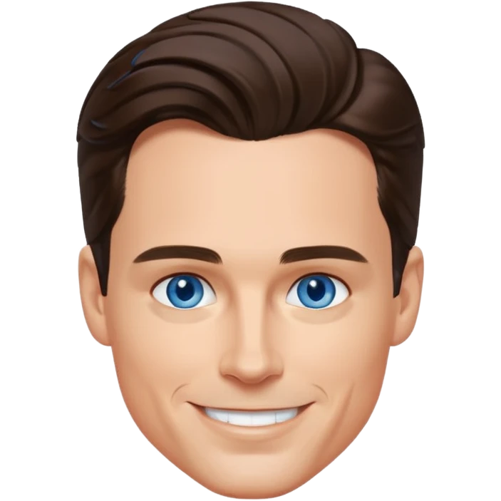 Matt Bomer with blue eyes emoji