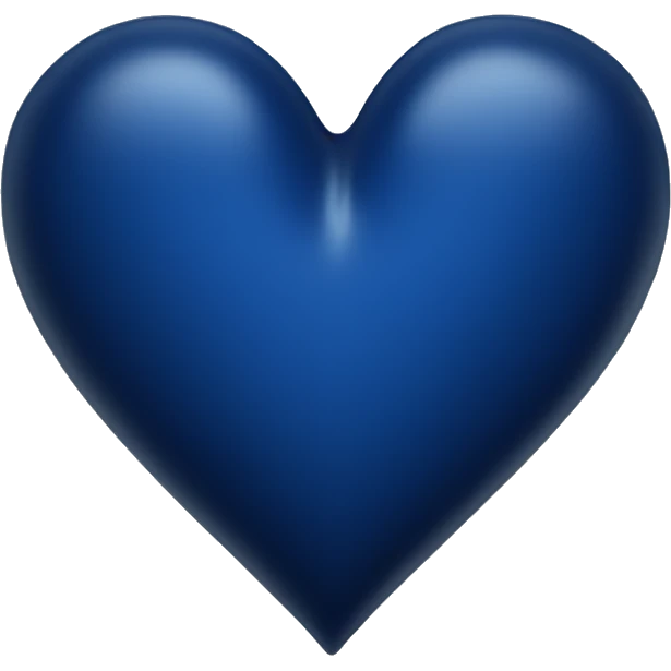 Dark blue heart emoji