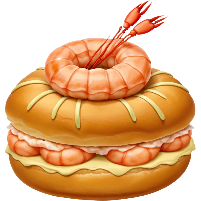 Un choux à la crevette (au lieu d’un choux à la crème) emoji