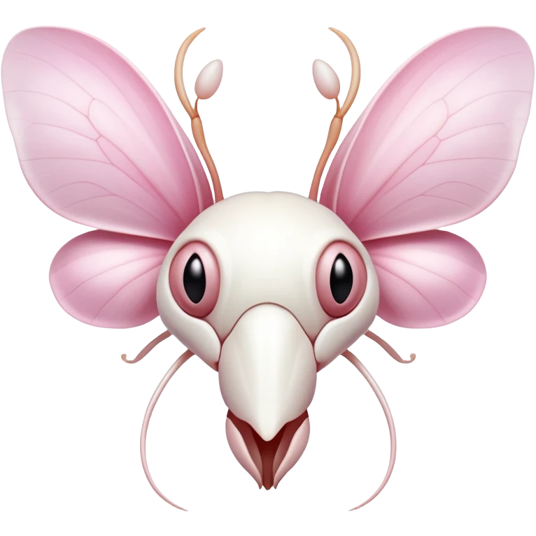 White orchid mantis face emoji