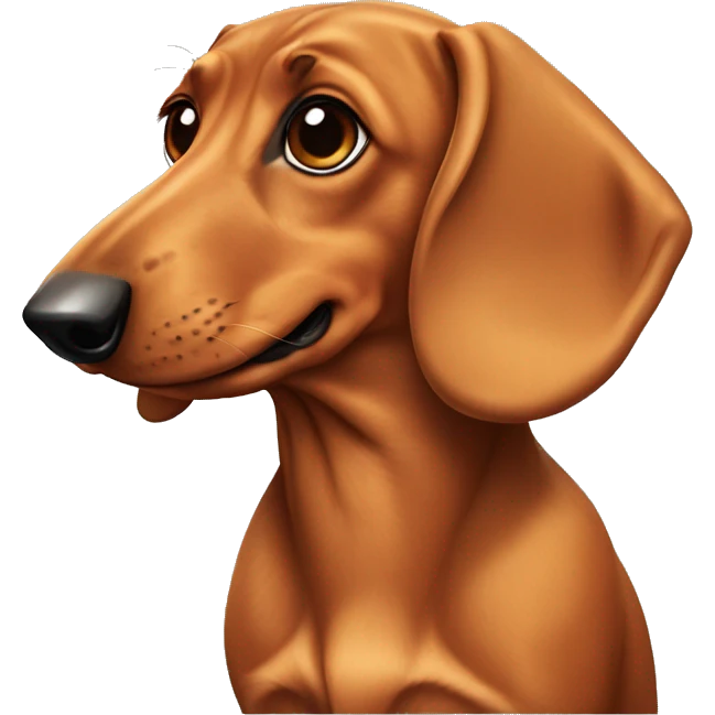 dachshund dog emoji