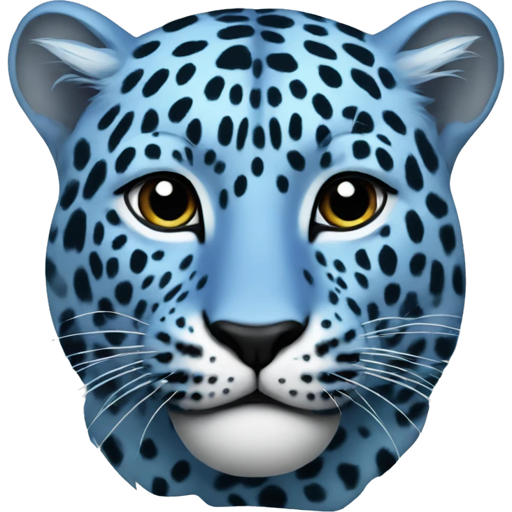 Blue leopard  emoji