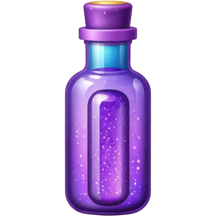 glitter purple medicine emoji