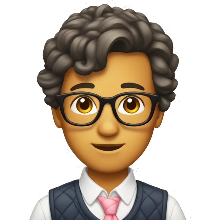 Preppy nerd emoji