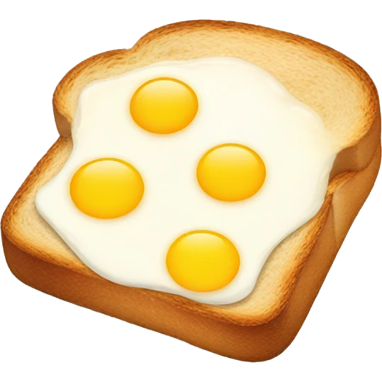 toast with egg  emoji