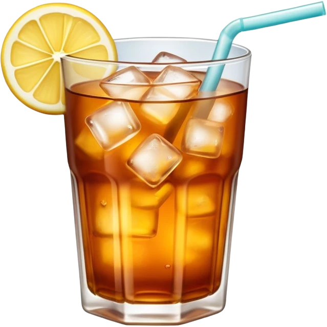 a glass of ice tea emoji
