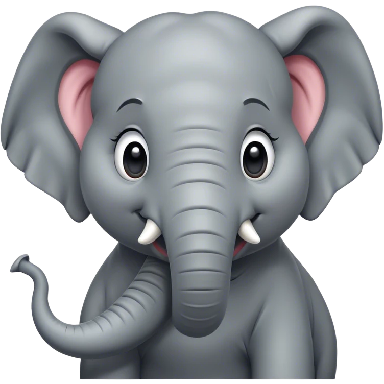 Cinematic Comical Elephant Portrait Emoji, Head tilted dramatically with an exaggeratedly amused expression, featuring a striking gray hide with whimsical wrinkles and wide, expressive eyes full of playful disbelief, Simplified yet hilariously expressive features, highly detailed, glowing with a slightly sassy glow, high shine, dramatic yet playful, stylized with an air of cheeky mischief, bright and endearing, soft glowing outline, capturing the essence of a spirited and over-the-top elephant, so meme-worthy it feels like it could trumpet its way into internet fame instantly! emoji