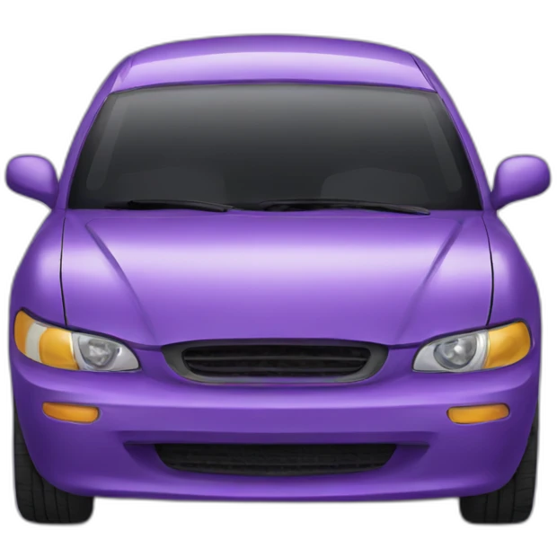 Purple car emoji