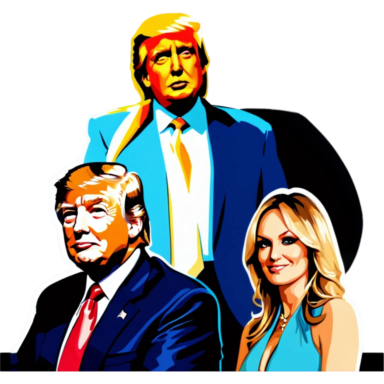 All Four people, Trump, Stormy Daniels, Musk, and Bezos, side-by-side, sit emoji