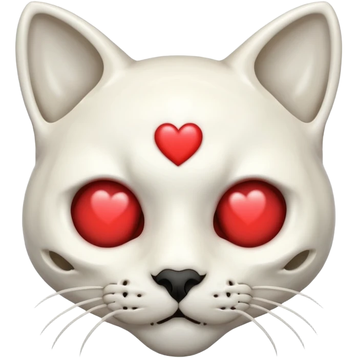 cat skull with heart eyes emoji