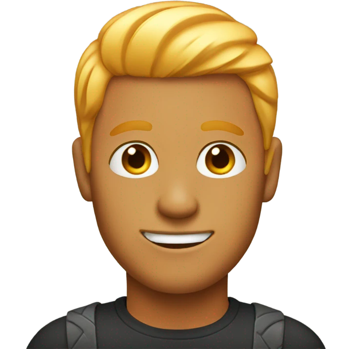 Orange man with blonde hair emoji