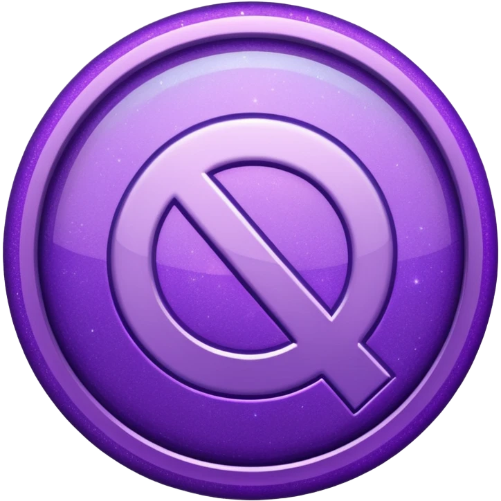 glitter purple symbol cancel emoji