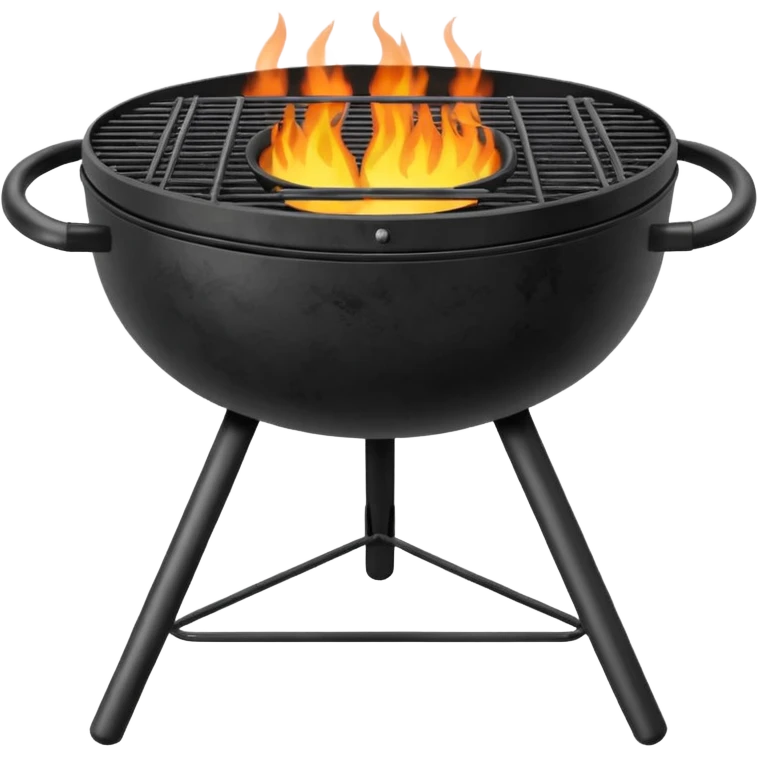Grill – round charcoal or gas grill emoji