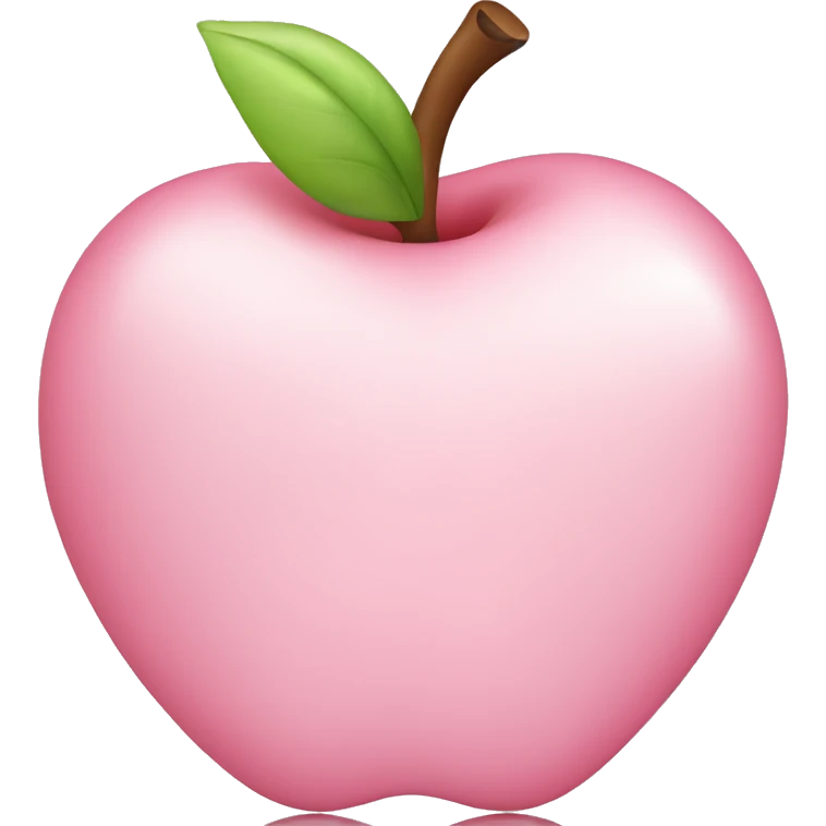 Light pink apple heart emoji  emoji
