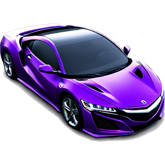 Nsx with cool purple wrap emoji