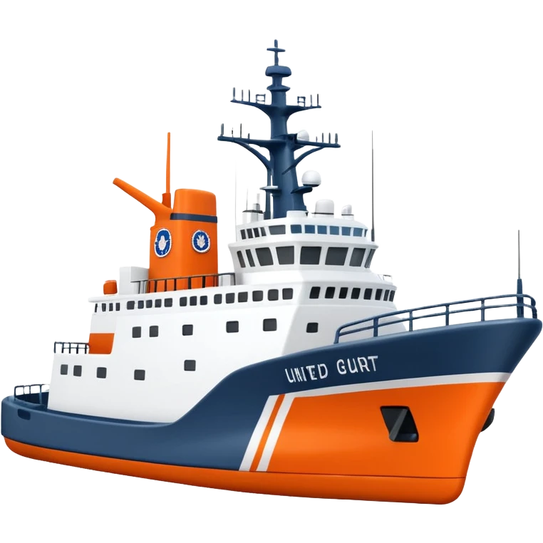 United States coast guard cutter ship  emoji