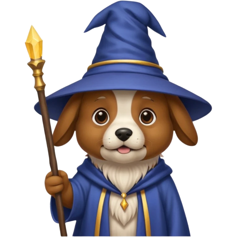 Dog wizard emoji