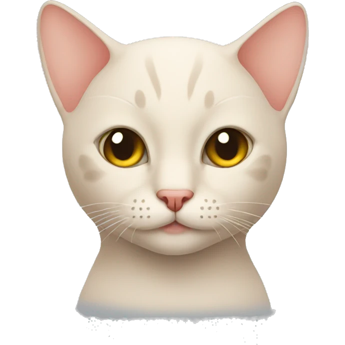 Bald cat emoji