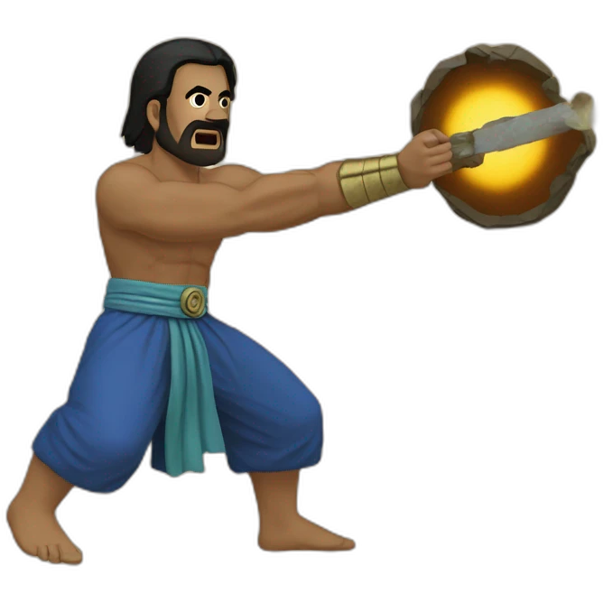 KameHameHa from the balkan emoji