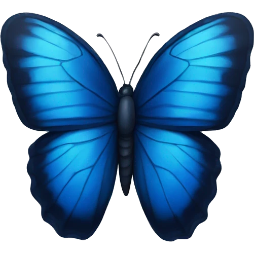 Dark blue butterfly  emoji