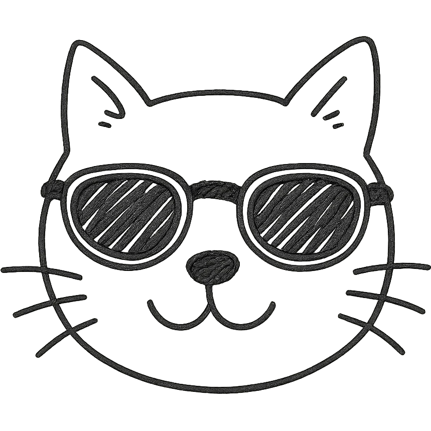 cat wearing sunglasses emoji