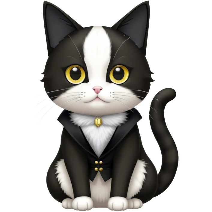 tuxedo cat jedi emoji
