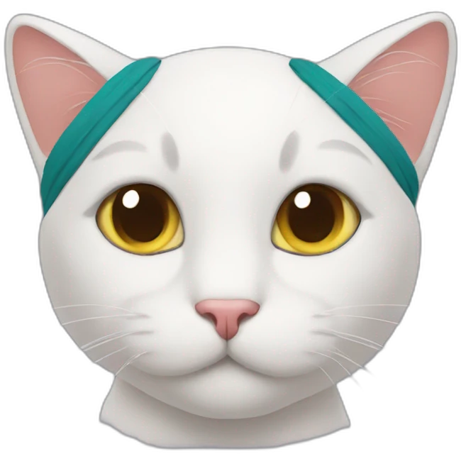 Cat with a headband emoji