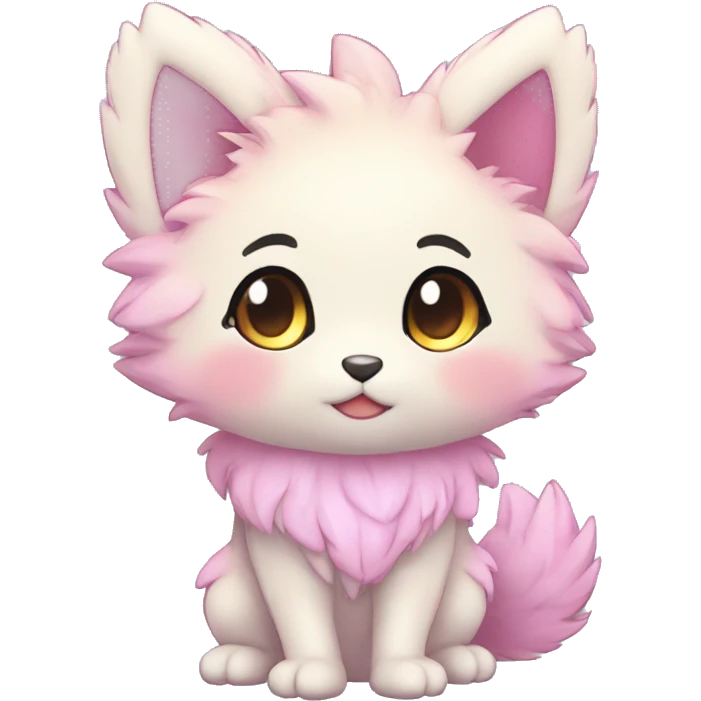  High quality detailed Cute Cool Kawaii stylish Pretty Chibi Fur-Sona Shiny Colorful Sparkly Fakemon Full Body emoji