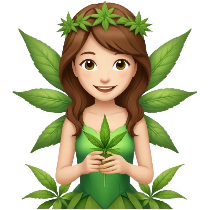 weed fairy mit brauen ha emoji