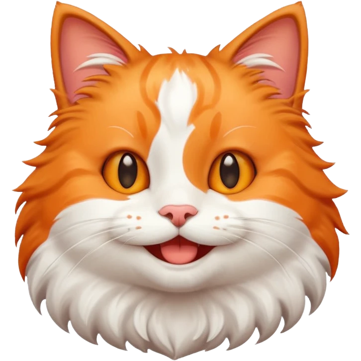 Cute happy cat emoji