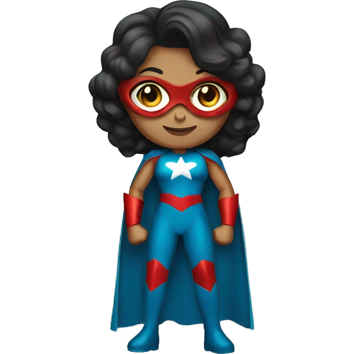 Mujer super heroe emoji