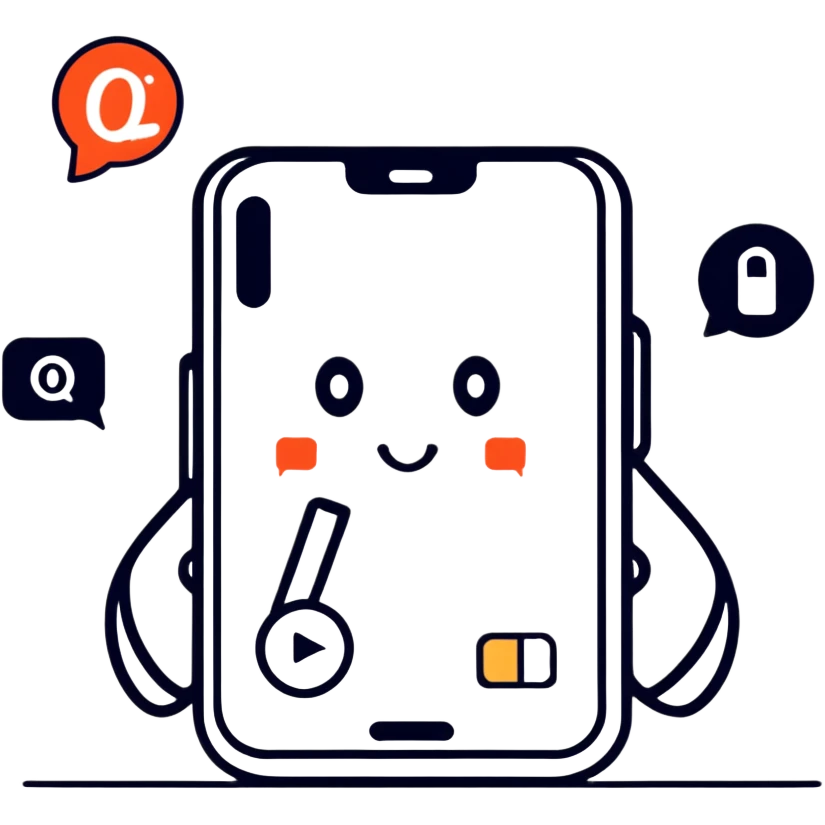 social media addiction with person staring at phone surrounded by notification symbols emoji